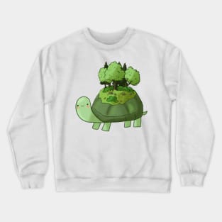 Cute turtle island Crewneck Sweatshirt